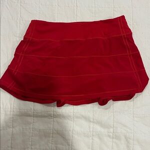 Lululemon red athletic skirt